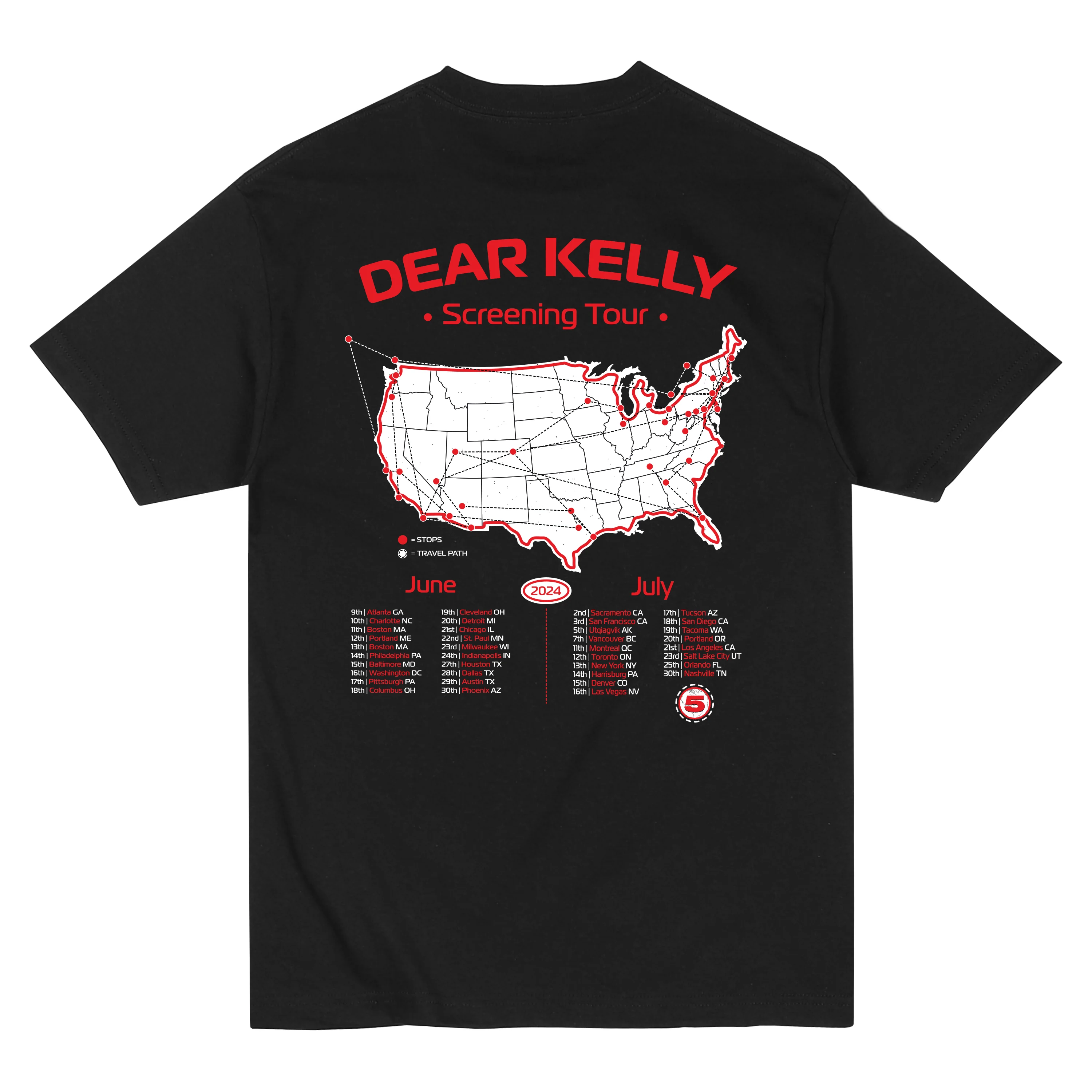 DEAR KELLY | BLACK TEE - Image 3